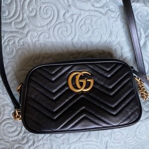 GG Marmont small matelassé shoulder bag